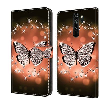 Crystal 3D Shockproof Protective Leather Phone Case, For Xiaomi Redmi Note 8 Pro