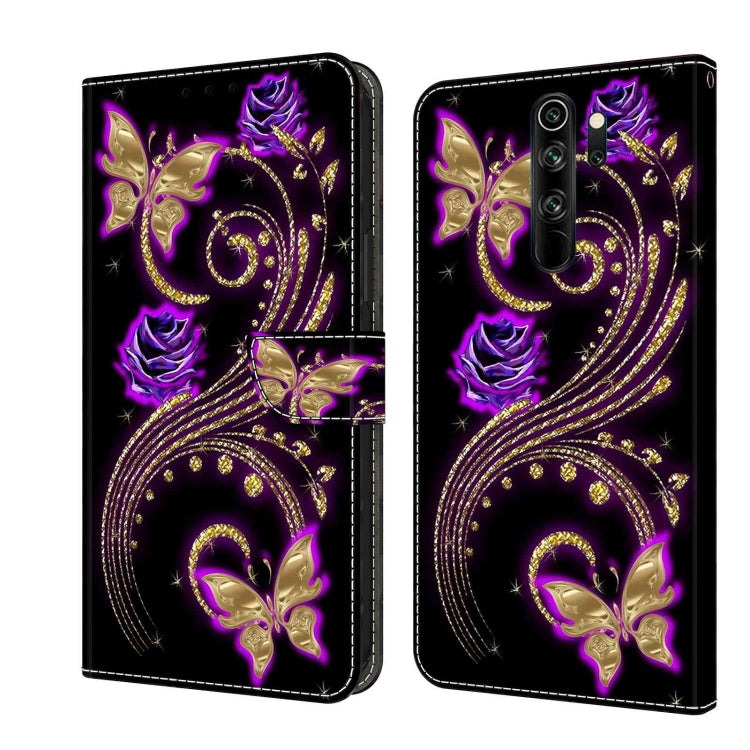 Crystal 3D Shockproof Protective Leather Phone Case, For Xiaomi Redmi Note 8 Pro