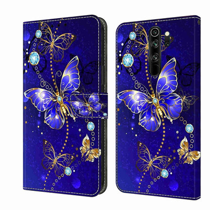 Crystal 3D Shockproof Protective Leather Phone Case, For Xiaomi Redmi Note 8 Pro