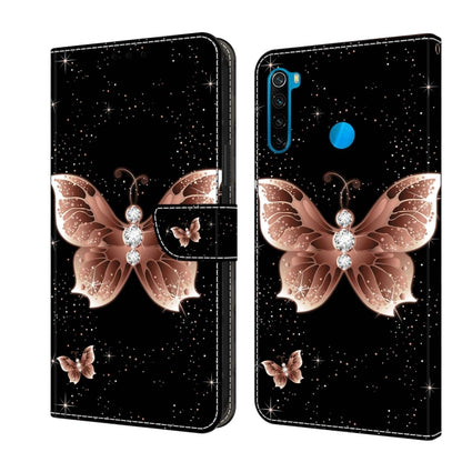 Crystal 3D Shockproof Protective Leather Phone Case, For Xiaomi Redmi Note 8T