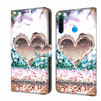 Crystal 3D Shockproof Protective Leather Phone Case, For Xiaomi Redmi Note 8T
