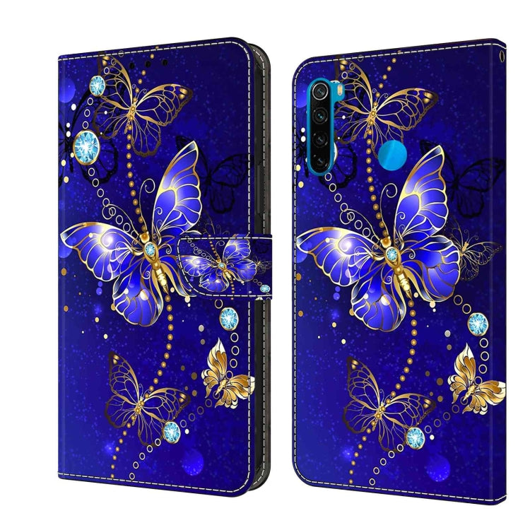 Crystal 3D Shockproof Protective Leather Phone Case, For Xiaomi Redmi Note 8T