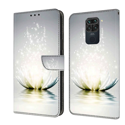 Crystal 3D Shockproof Protective Leather Phone Case, For Xiaomi Redmi Note 9