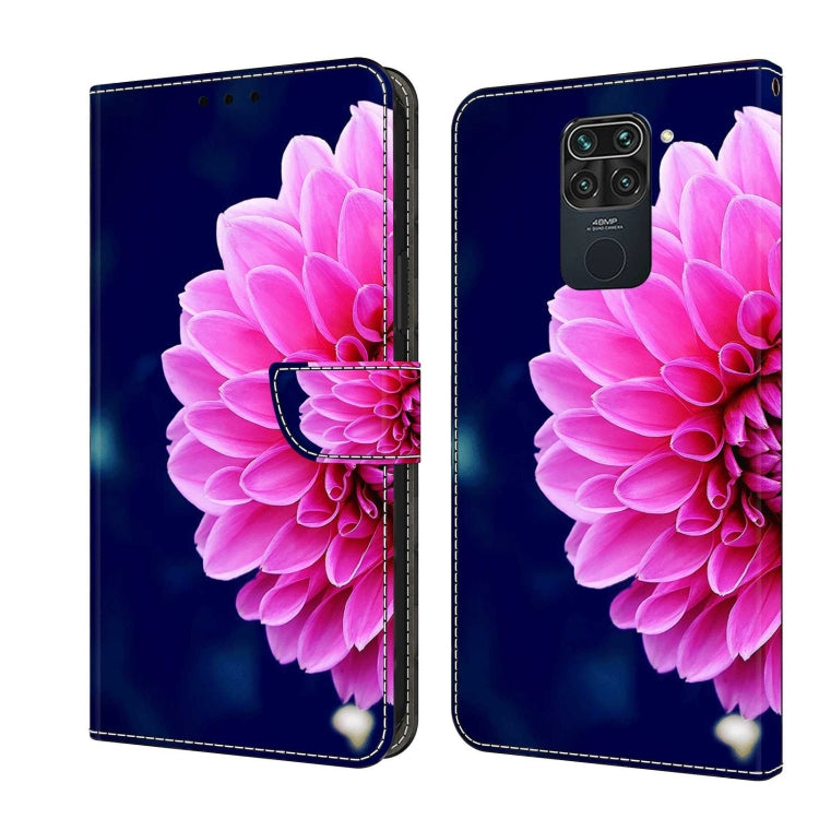 Crystal 3D Shockproof Protective Leather Phone Case, For Xiaomi Redmi Note 9