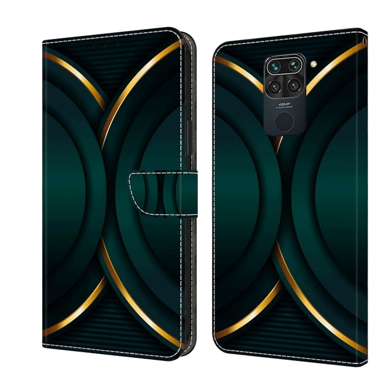 Crystal 3D Shockproof Protective Leather Phone Case, For Xiaomi Redmi Note 9