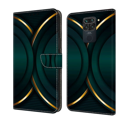 Crystal 3D Shockproof Protective Leather Phone Case, For Xiaomi Redmi Note 9
