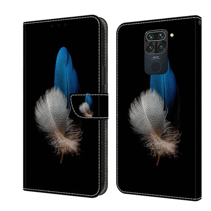 Crystal 3D Shockproof Protective Leather Phone Case, For Xiaomi Redmi Note 9