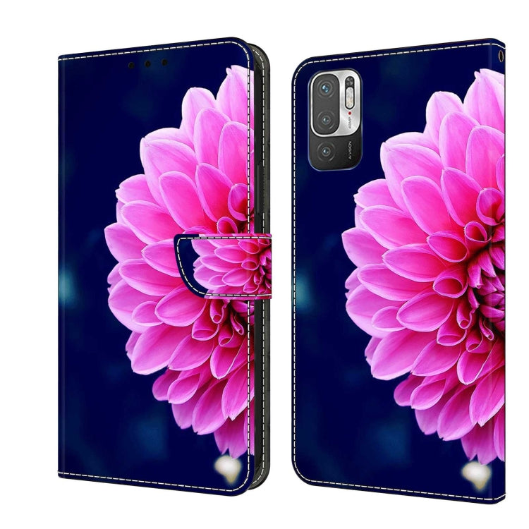 Crystal 3D Shockproof Protective Leather Phone Case, For Xiaomi Redmi Note 10 5G