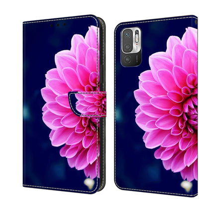 Crystal 3D Shockproof Protective Leather Phone Case, For Xiaomi Redmi Note 10 5G