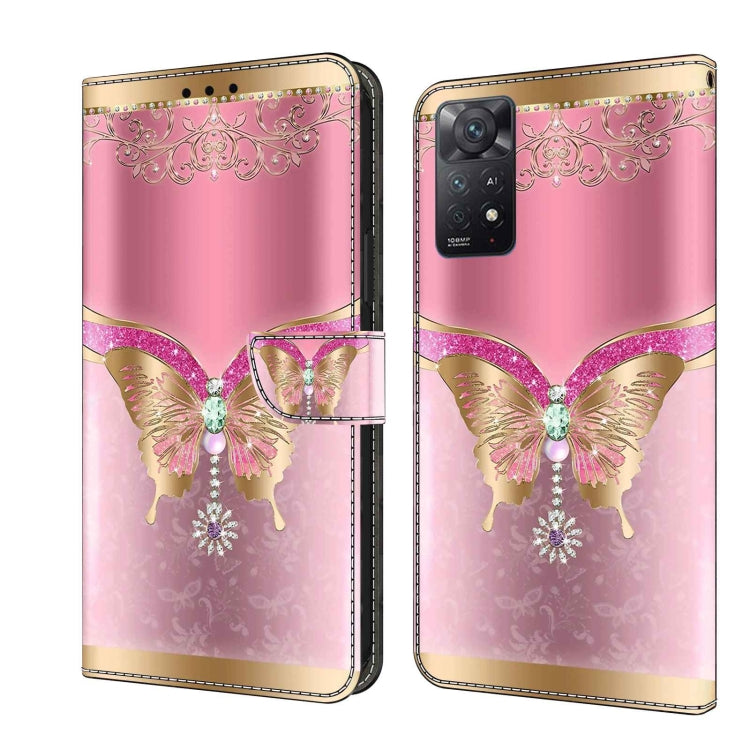 Crystal 3D Shockproof Protective Leather Phone Case, For Xiaomi Redmi Note 11 Pro 5G / 4G Global