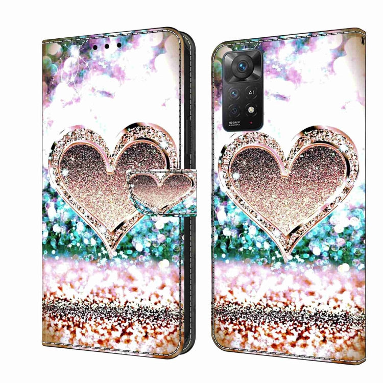 Crystal 3D Shockproof Protective Leather Phone Case, For Xiaomi Redmi Note 11 Pro 5G / 4G Global