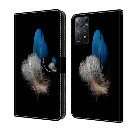 Crystal 3D Shockproof Protective Leather Phone Case, For Xiaomi Redmi Note 11 Pro 5G / 4G Global