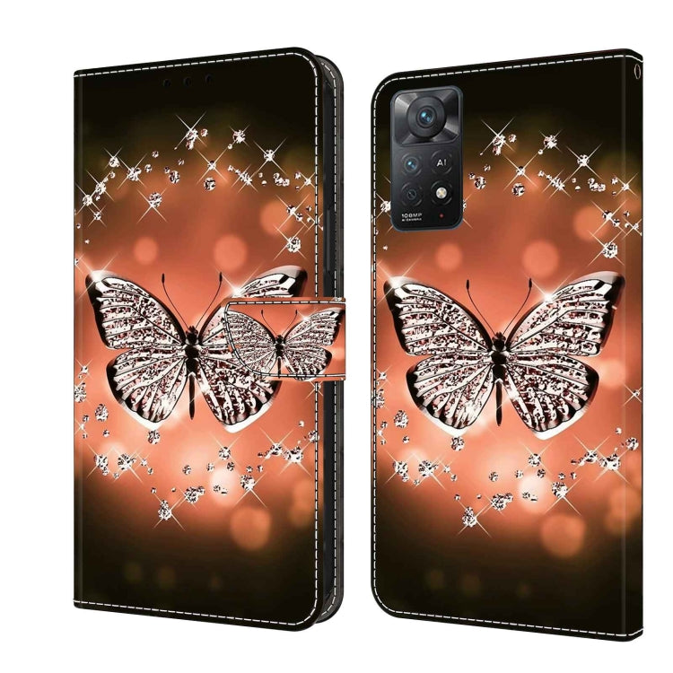 Crystal 3D Shockproof Protective Leather Phone Case, For Xiaomi Redmi Note 11 Pro 5G / 4G Global