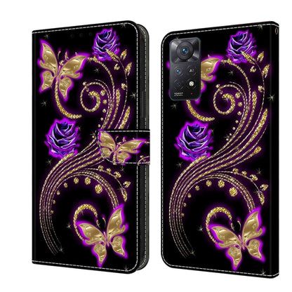 Crystal 3D Shockproof Protective Leather Phone Case, For Xiaomi Redmi Note 11 Pro 5G / 4G Global