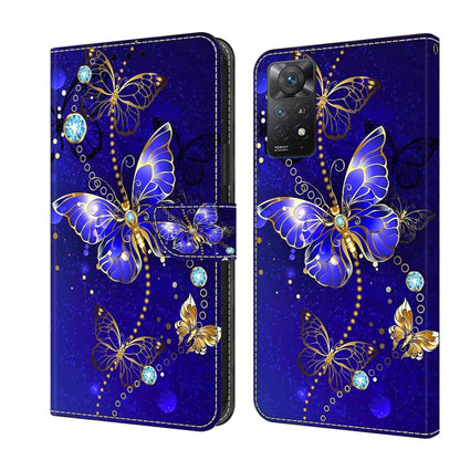 Crystal 3D Shockproof Protective Leather Phone Case, For Xiaomi Redmi Note 11 Pro 5G / 4G Global