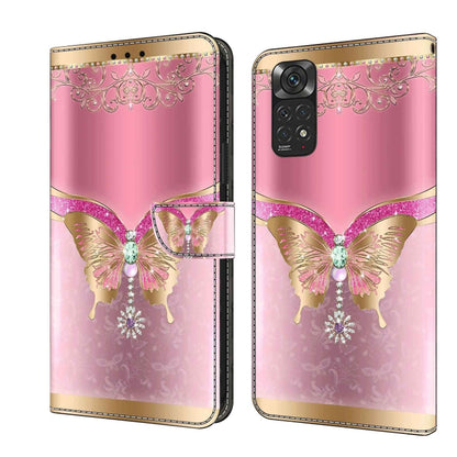 Crystal 3D Shockproof Protective Leather Phone Case, For Xiaomi Redmi Note 11 Global