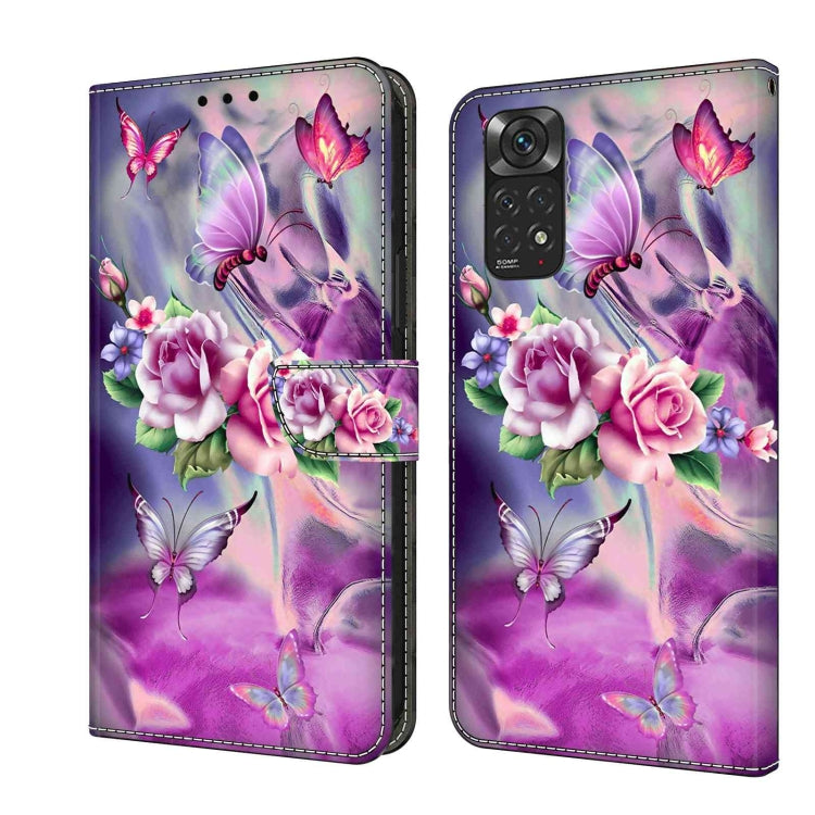 Crystal 3D Shockproof Protective Leather Phone Case, For Xiaomi Redmi Note 11 Global