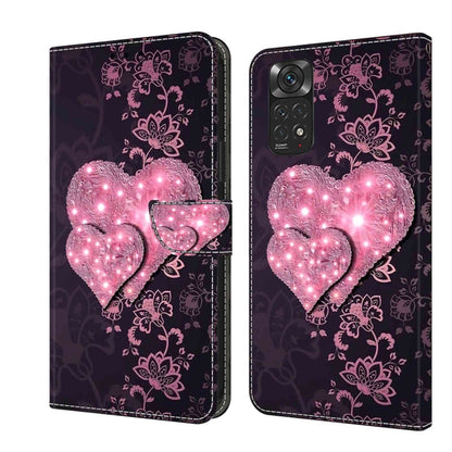 Crystal 3D Shockproof Protective Leather Phone Case, For Xiaomi Redmi Note 11 Global