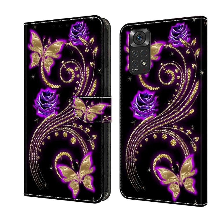Crystal 3D Shockproof Protective Leather Phone Case, For Xiaomi Redmi Note 11 Global