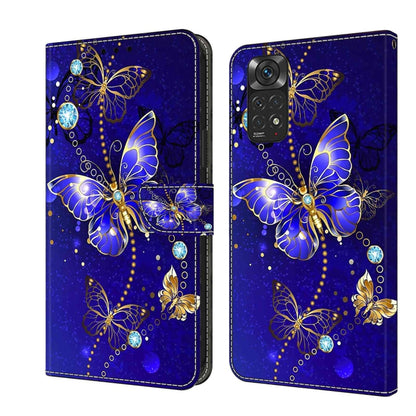 Crystal 3D Shockproof Protective Leather Phone Case, For Xiaomi Redmi Note 11 Global