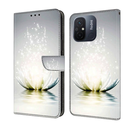 Crystal 3D Shockproof Protective Leather Phone Case, For Xiaomi Redmi 11A 4G / Redmi 12C Global