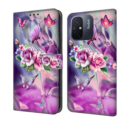 Crystal 3D Shockproof Protective Leather Phone Case, For Xiaomi Redmi 11A 4G / Redmi 12C Global