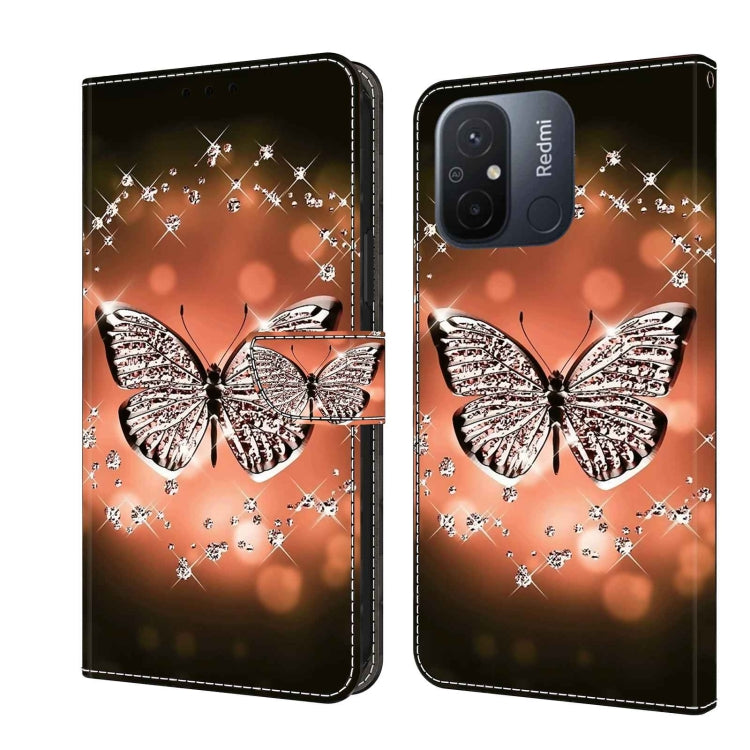 Crystal 3D Shockproof Protective Leather Phone Case, For Xiaomi Redmi 11A 4G / Redmi 12C Global