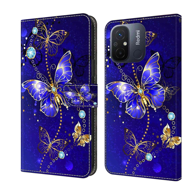 Crystal 3D Shockproof Protective Leather Phone Case, For Xiaomi Redmi 11A 4G / Redmi 12C Global