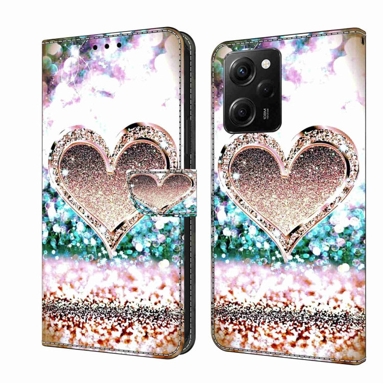 Crystal 3D Shockproof Protective Leather Phone Case, For Xiaomi Redmi Note 12 Pro Global