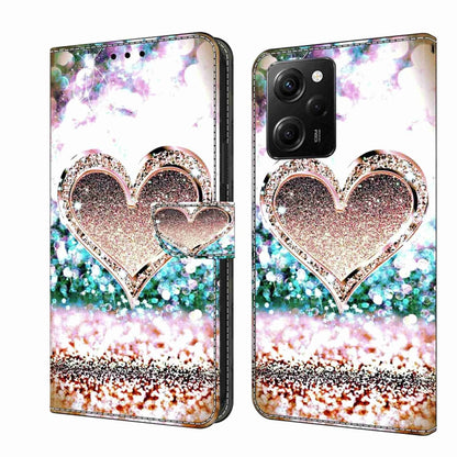 Crystal 3D Shockproof Protective Leather Phone Case, For Xiaomi Redmi Note 12 Pro Global