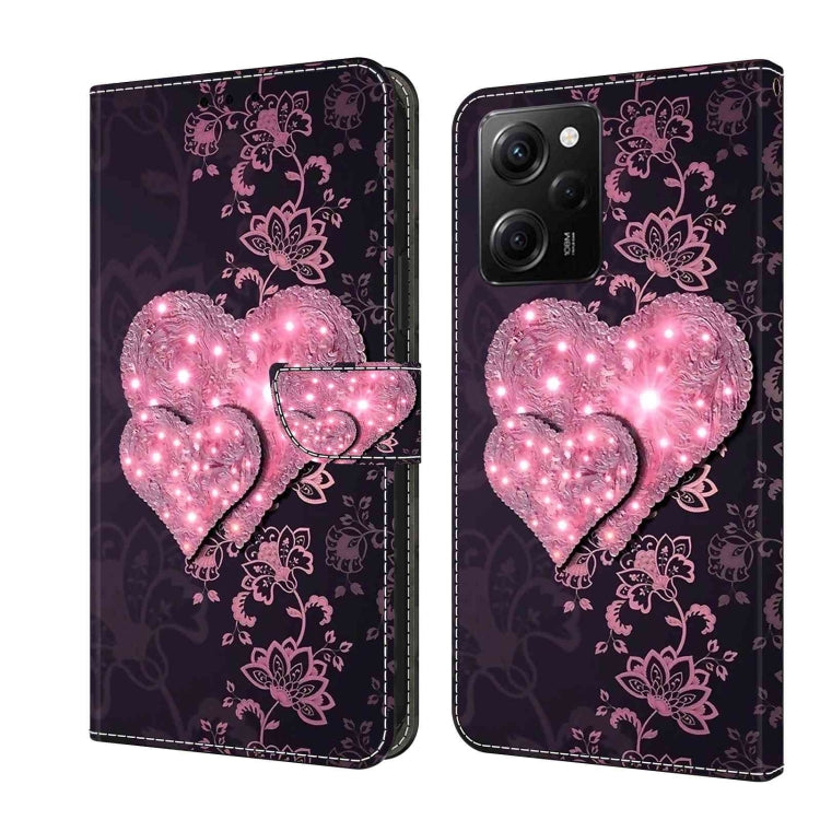 Crystal 3D Shockproof Protective Leather Phone Case, For Xiaomi Redmi Note 12 Pro Global
