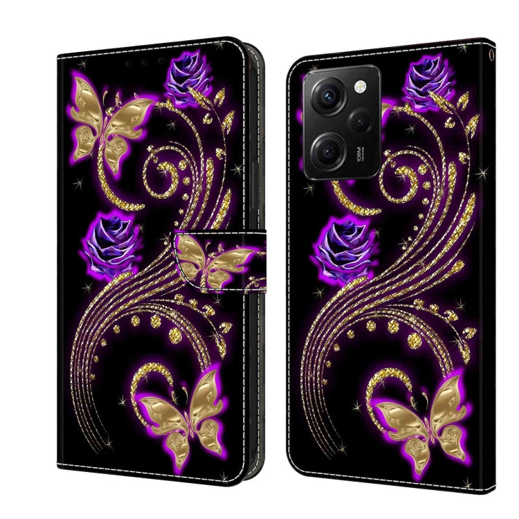 Crystal 3D Shockproof Protective Leather Phone Case, For Xiaomi Redmi Note 12 Pro Global