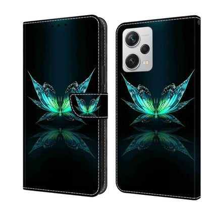 Crystal 3D Shockproof Protective Leather Phone Case, For Xiaomi Redmi Note 12 Pro+