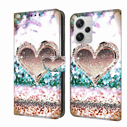 Crystal 3D Shockproof Protective Leather Phone Case, For Xiaomi Redmi Note 12 Pro+