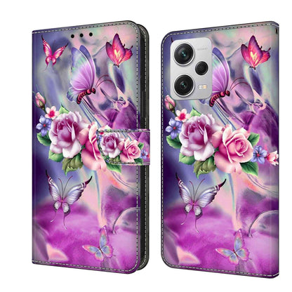 Crystal 3D Shockproof Protective Leather Phone Case, For Xiaomi Redmi Note 12 Pro+