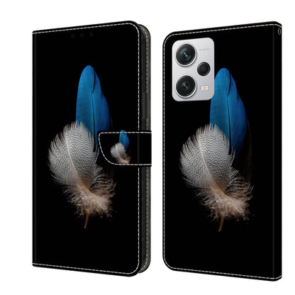 Crystal 3D Shockproof Protective Leather Phone Case, For Xiaomi Redmi Note 12 Pro+