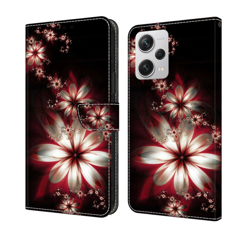 Crystal 3D Shockproof Protective Leather Phone Case, For Xiaomi Redmi Note 12 Pro+