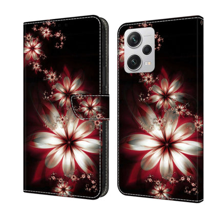 Crystal 3D Shockproof Protective Leather Phone Case, For Xiaomi Redmi Note 12 Pro+