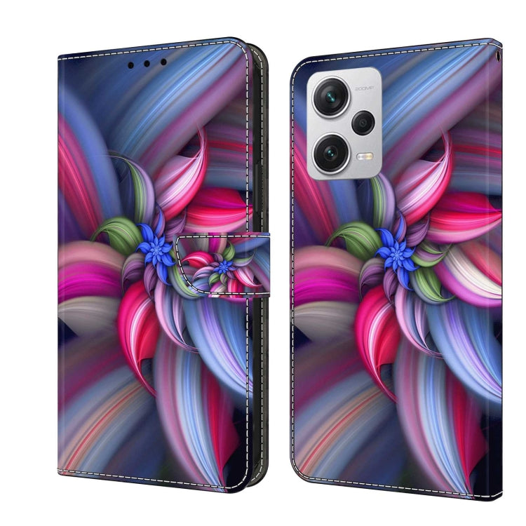 Crystal 3D Shockproof Protective Leather Phone Case, For Xiaomi Redmi Note 12 Pro+