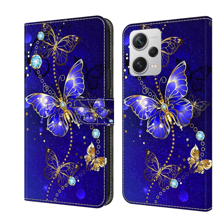 Crystal 3D Shockproof Protective Leather Phone Case, For Xiaomi Redmi Note 12 Pro+