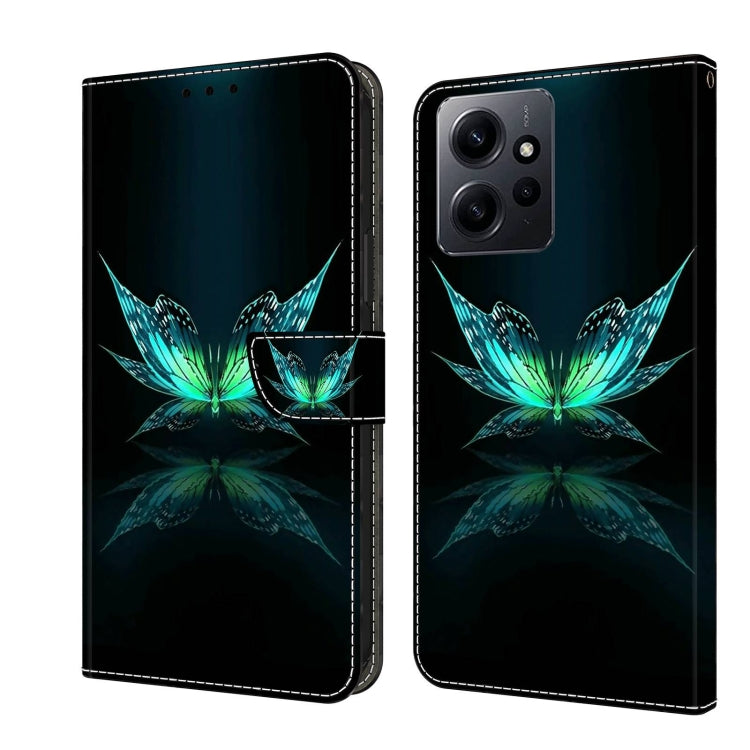 Crystal 3D Shockproof Protective Leather Phone Case, For Xiaomi Redmi Note 12 4G