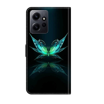 Crystal 3D Shockproof Protective Leather Phone Case, For Xiaomi Redmi Note 12 4G