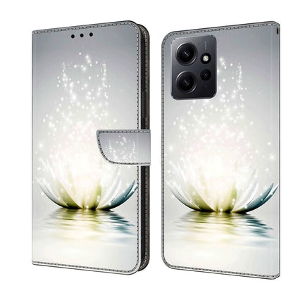Crystal 3D Shockproof Protective Leather Phone Case, For Xiaomi Redmi Note 12 4G