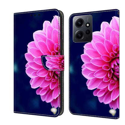 Crystal 3D Shockproof Protective Leather Phone Case, For Xiaomi Redmi Note 12 4G