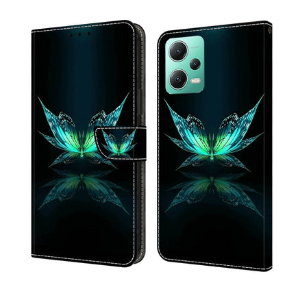 Crystal 3D Shockproof Protective Leather Phone Case, For Xiaomi Redmi Note 12 5G Global / Poco X5