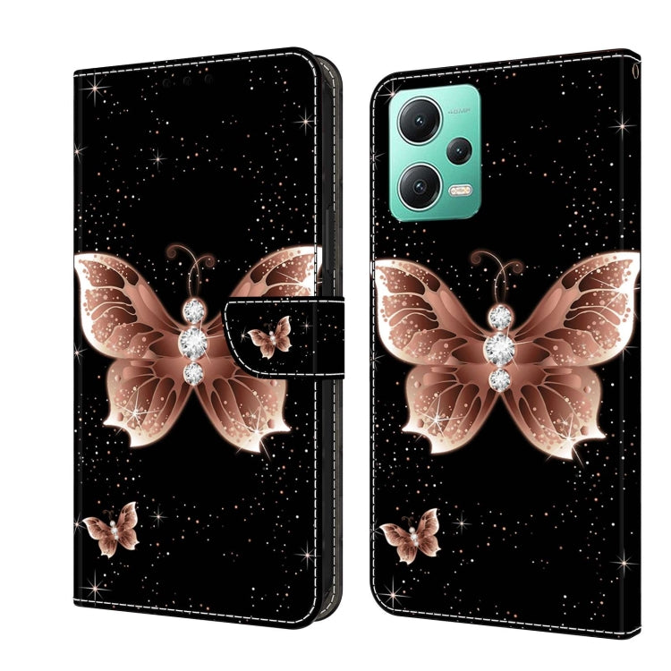 Crystal 3D Shockproof Protective Leather Phone Case, For Xiaomi Redmi Note 12 5G Global / Poco X5