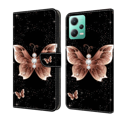 Crystal 3D Shockproof Protective Leather Phone Case, For Xiaomi Redmi Note 12 5G Global / Poco X5
