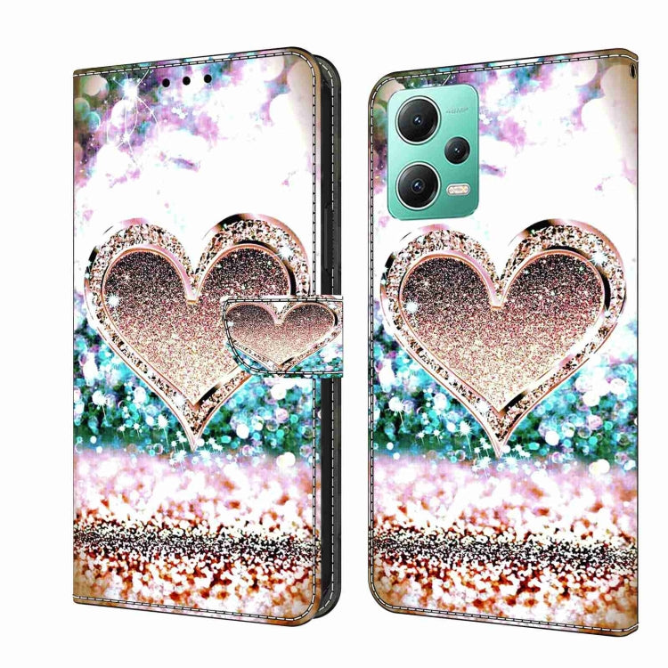 Crystal 3D Shockproof Protective Leather Phone Case, For Xiaomi Redmi Note 12 5G Global / Poco X5