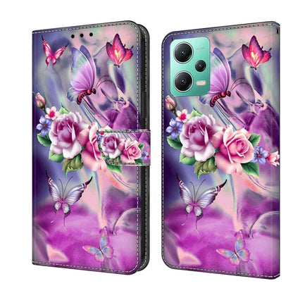 Crystal 3D Shockproof Protective Leather Phone Case, For Xiaomi Redmi Note 12 5G Global / Poco X5