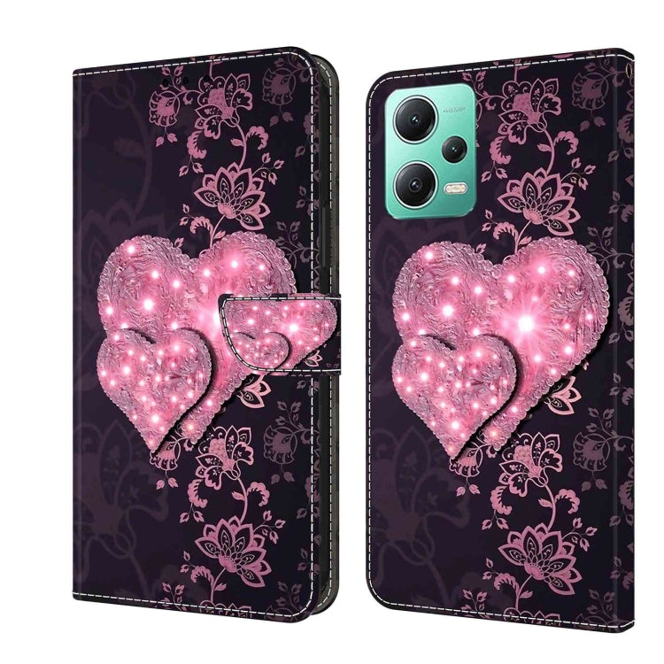 Crystal 3D Shockproof Protective Leather Phone Case, For Xiaomi Redmi Note 12 5G Global / Poco X5